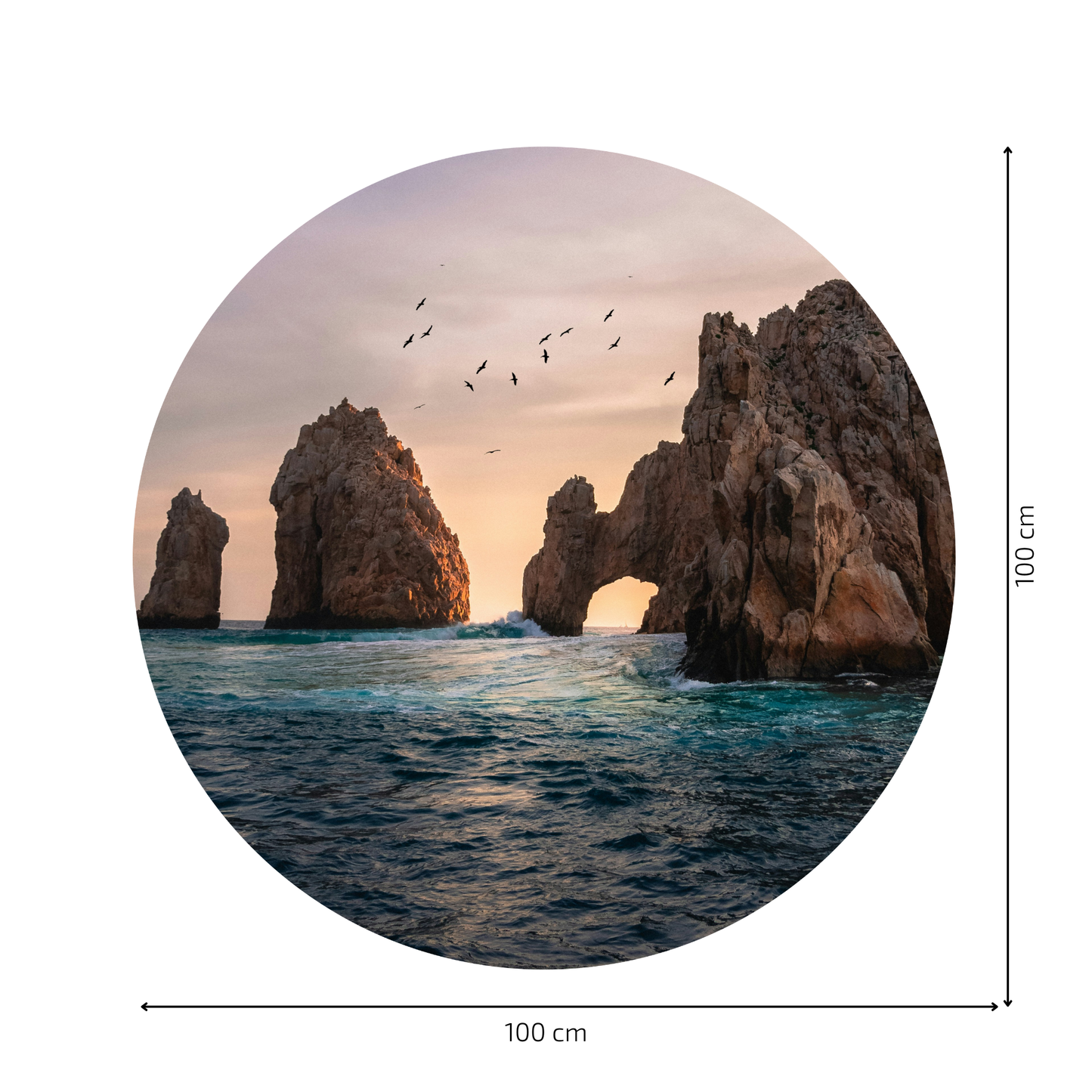 Round Wall Sticker – “Los Cabos"