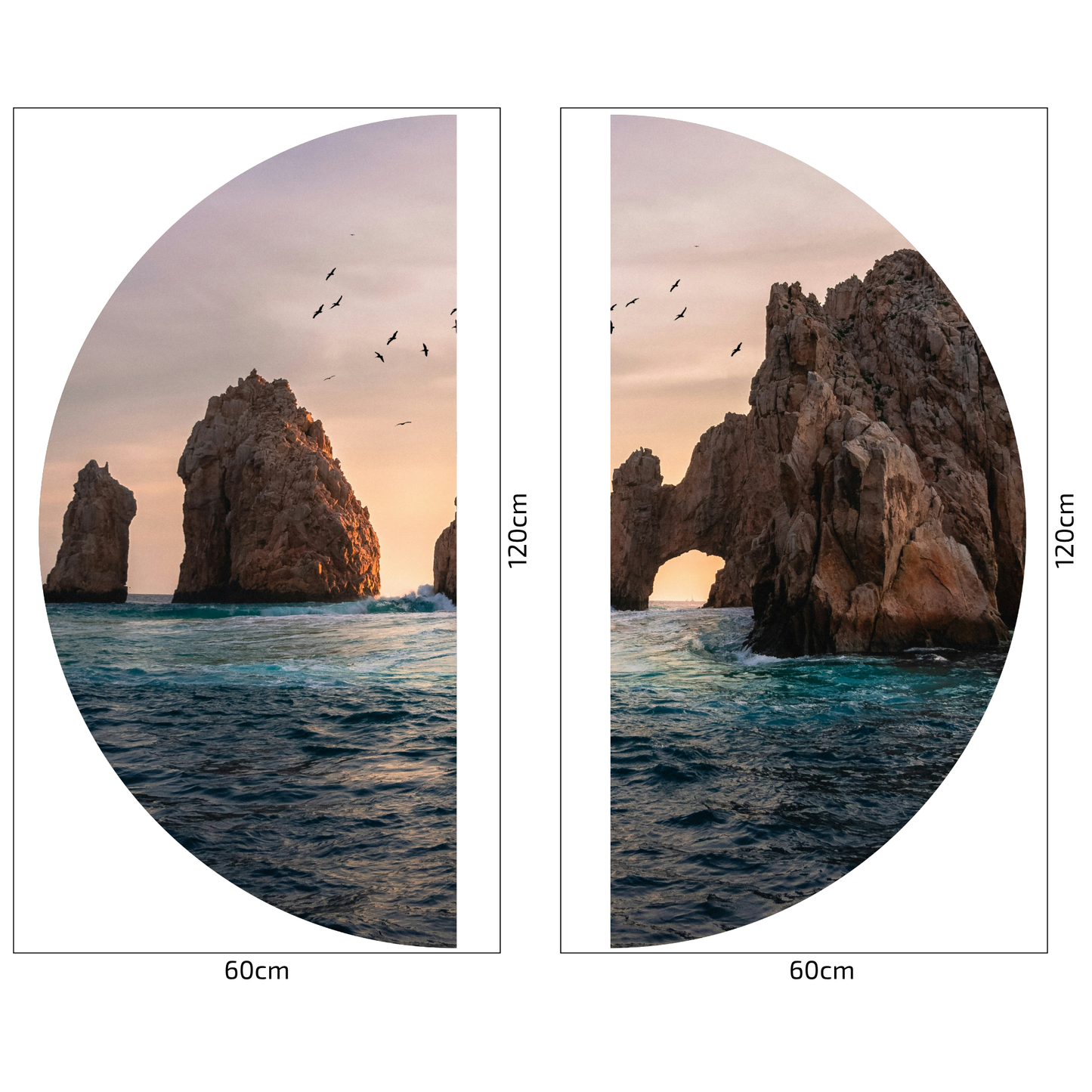 Round Wall Sticker – “Los Cabos"