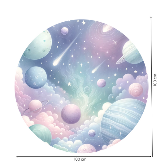 Round Wall Sticker – “Magical Universe"