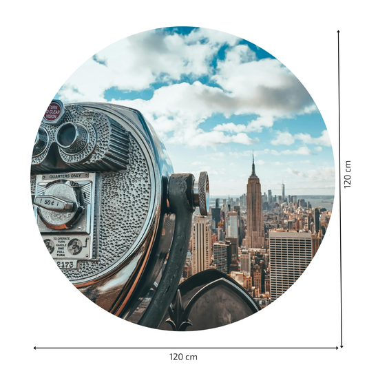 Round Wall Sticker – “New York 2"