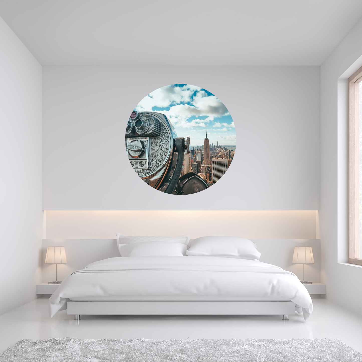 Round Wall Sticker – “New York 2"