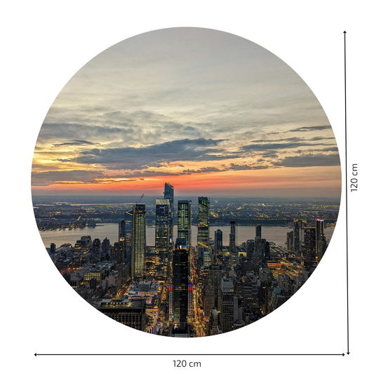 Round Wall Sticker – “New York"