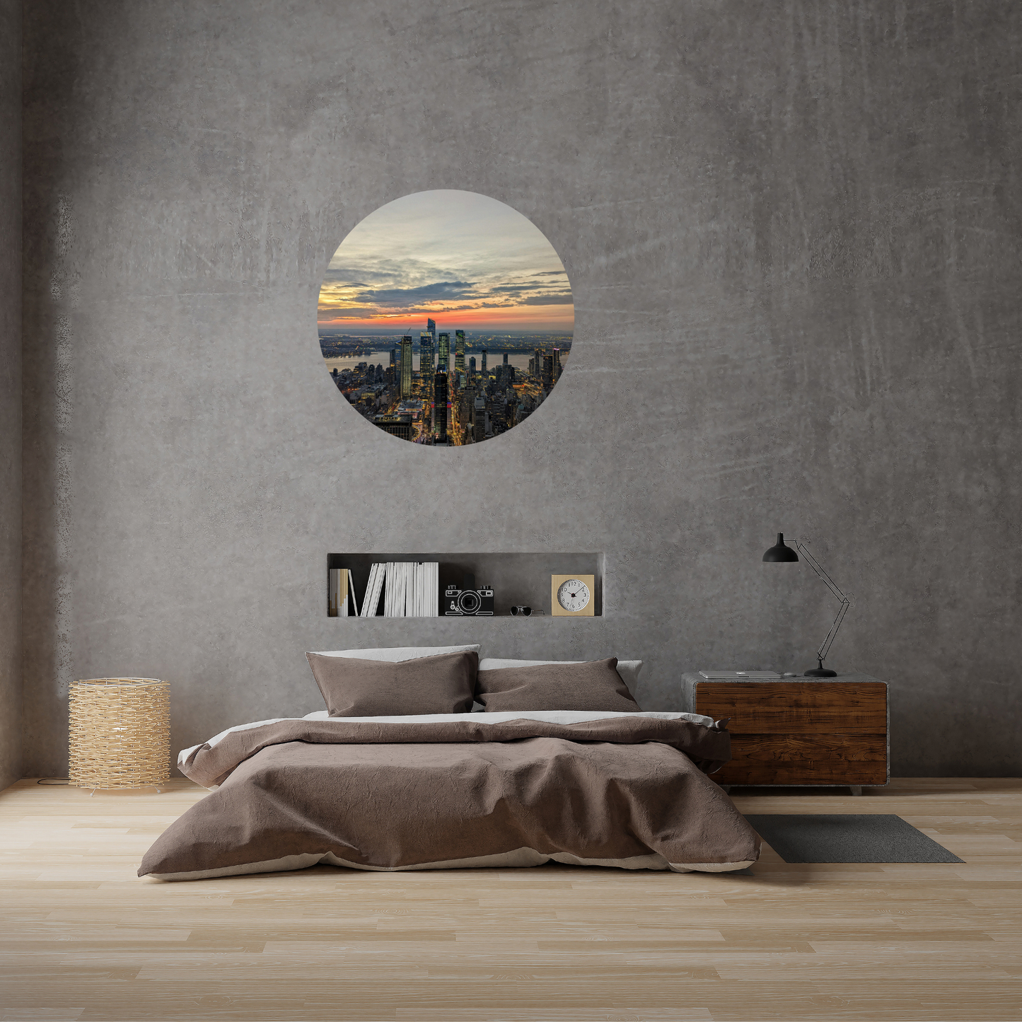 Round Wall Sticker – “New York"