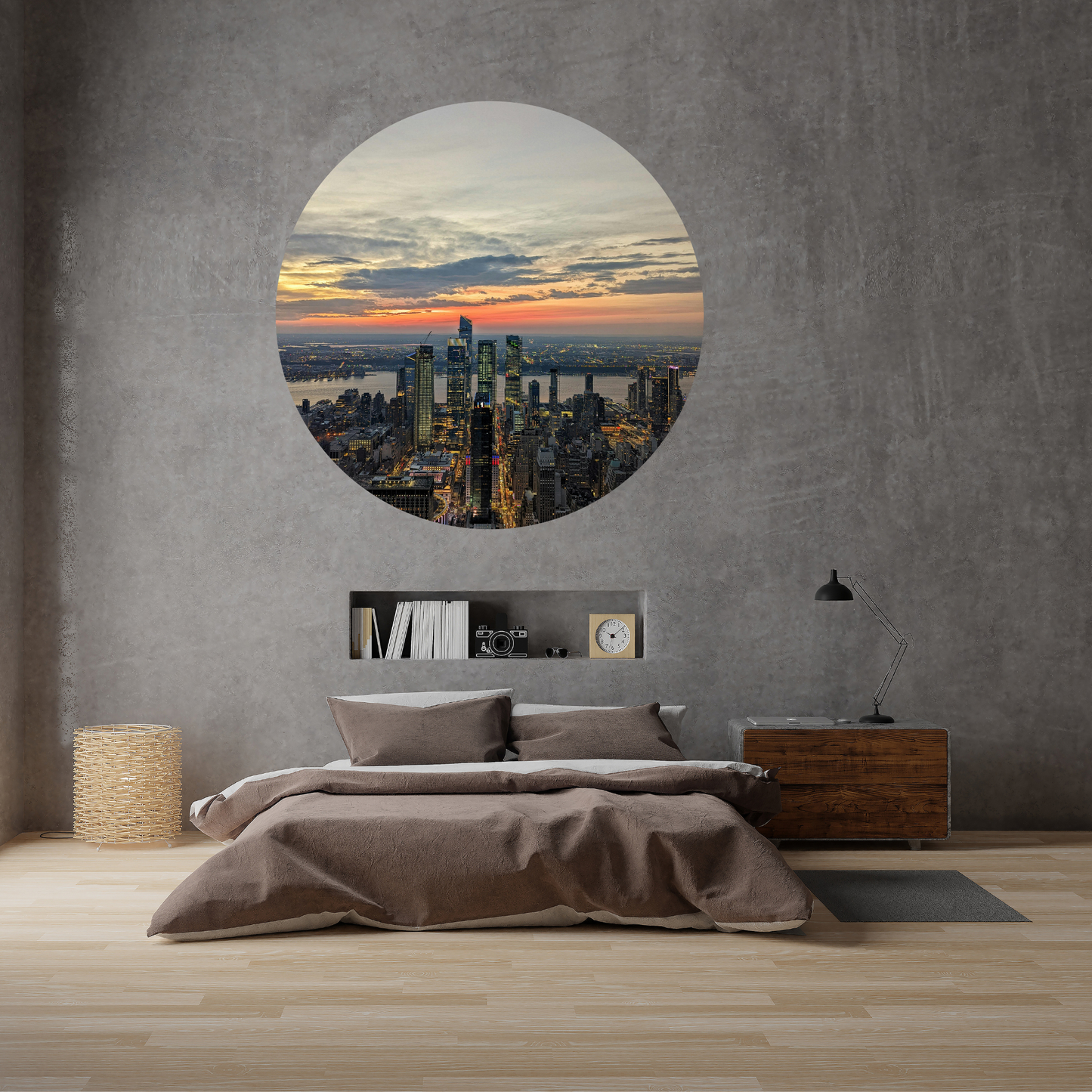 Round Wall Sticker – “New York"
