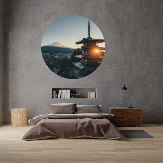 Round Wall Sticker – “Japan 2"