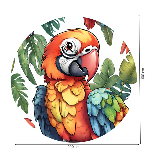 Round Wall Sticker – “Parrot"