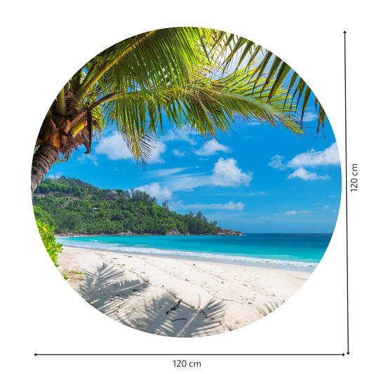 Round Wall Sticker – “Tropical Paradise"