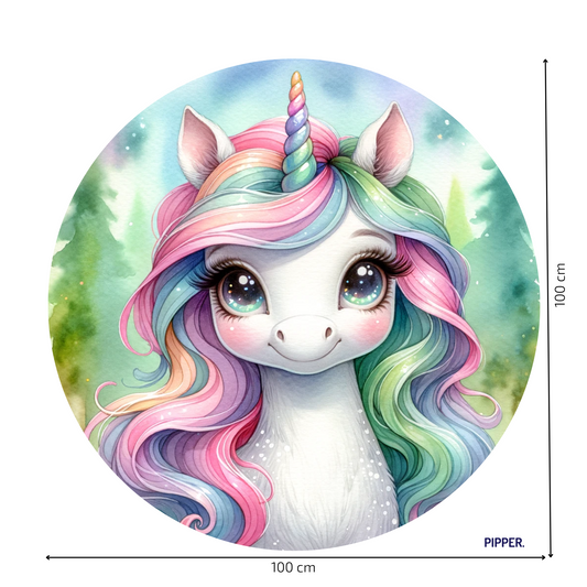 Round Wall Sticker – “Unicorn"