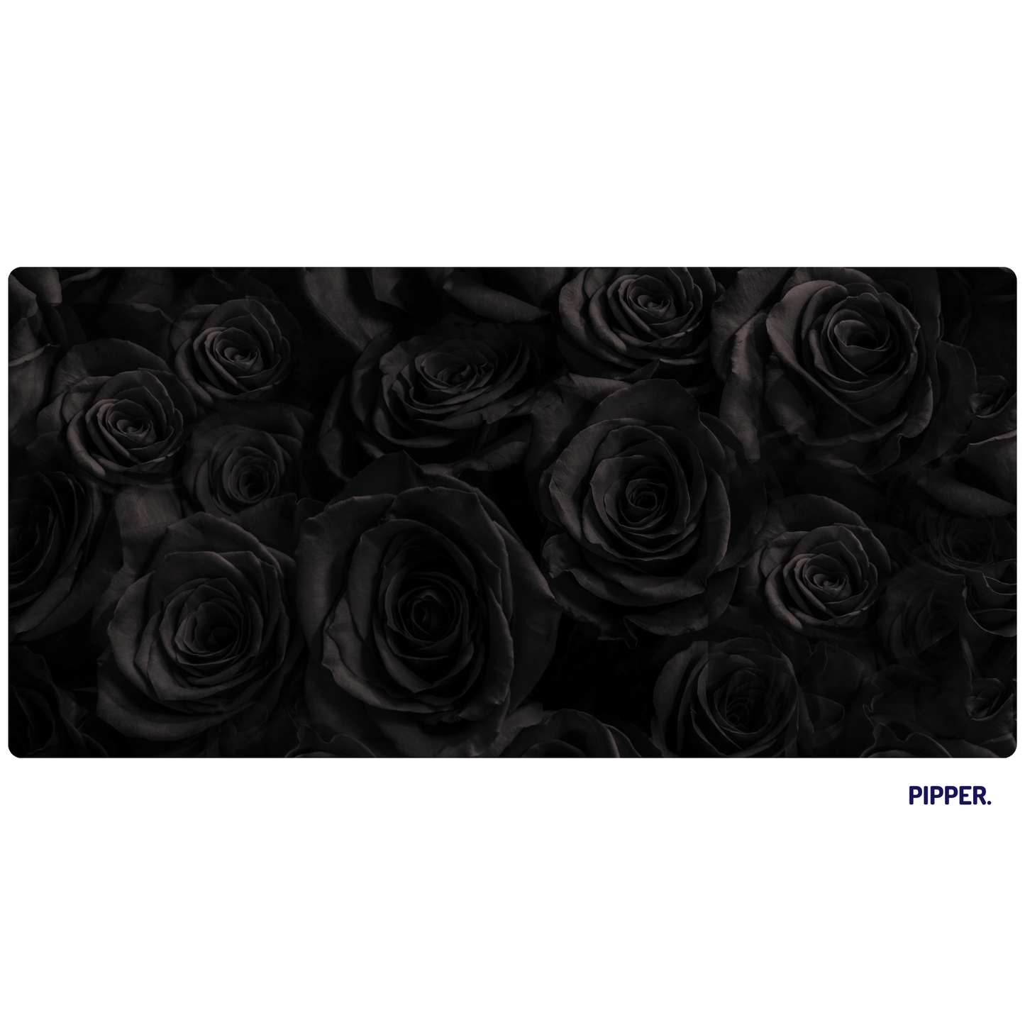 Self-Adhesive Textile Painting –  Black Roses