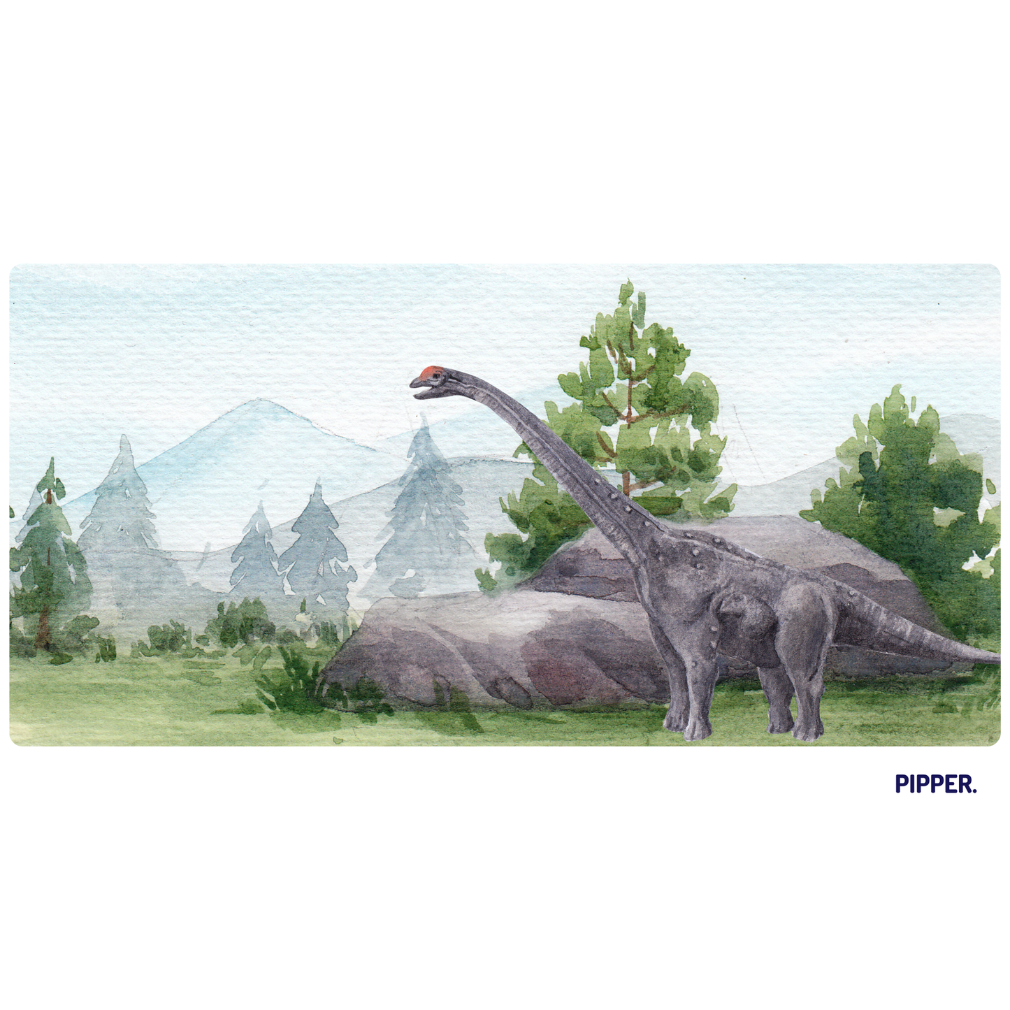 Self-Adhesive Textile Painting – Dinosaur