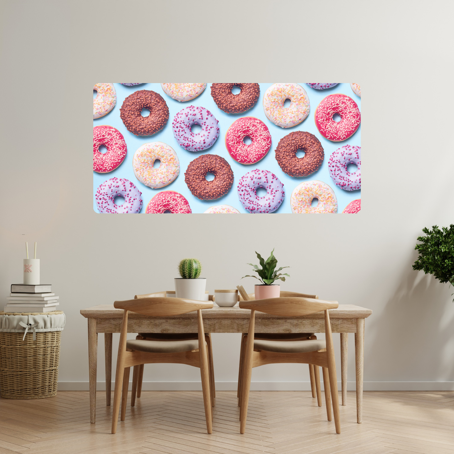Self-Adhesive Textile Painting – Donuts