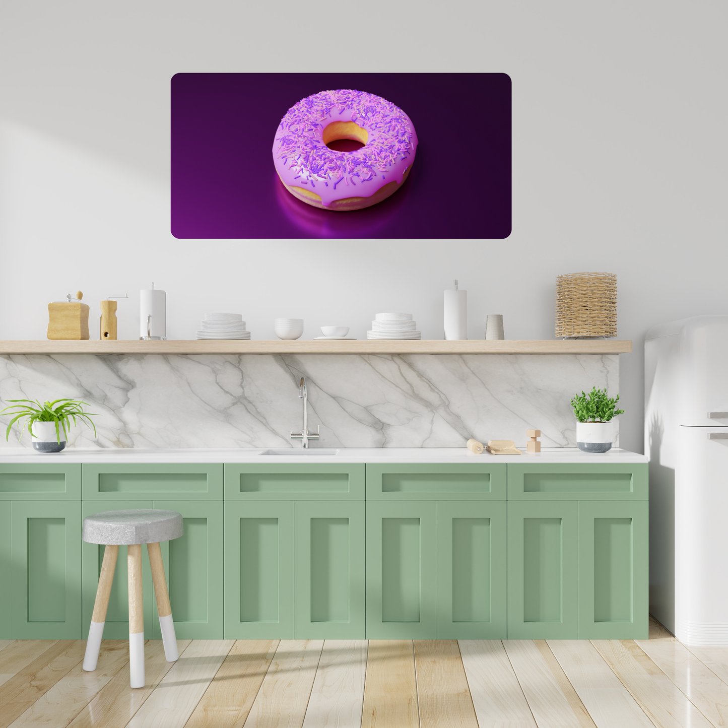 Self-Adhesive Textile Painting – Donuts 3