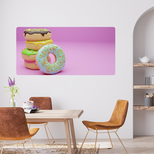 Self-Adhesive Textile Painting –  Donuts 4