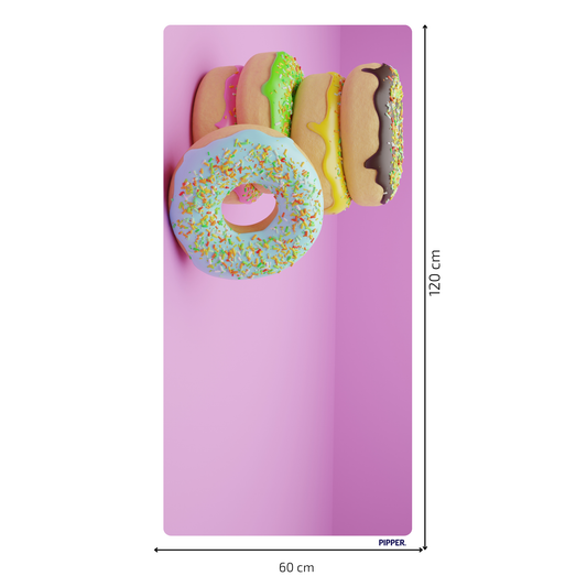 Self-Adhesive Textile Painting –  Donuts 4