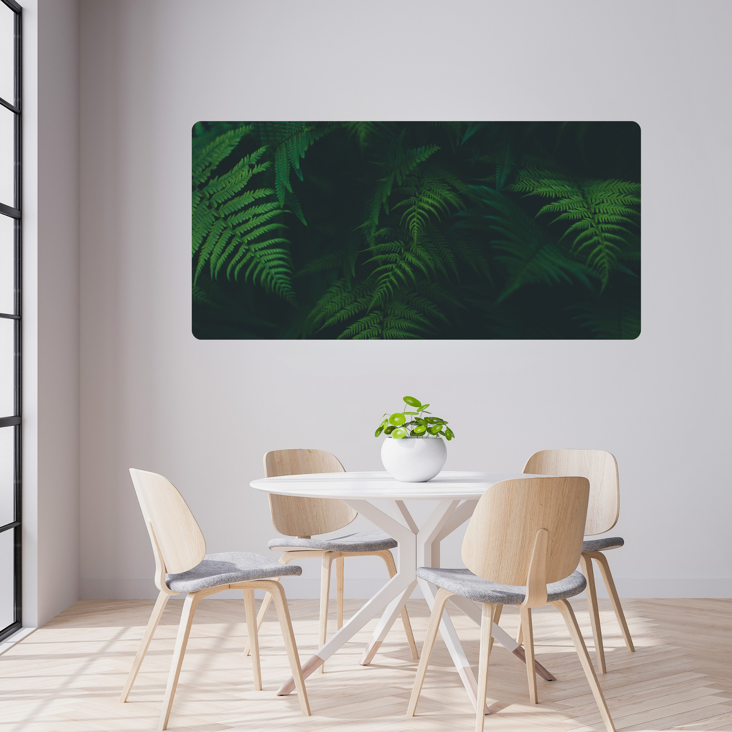 Self-Adhesive Textile Painting – Ferns