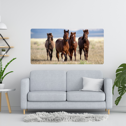 Self-Adhesive Textile Painting – Horses