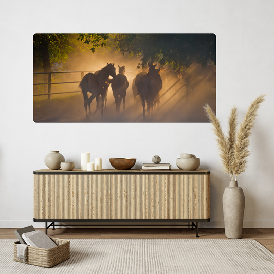 Self-Adhesive Textile Painting – Horses 2