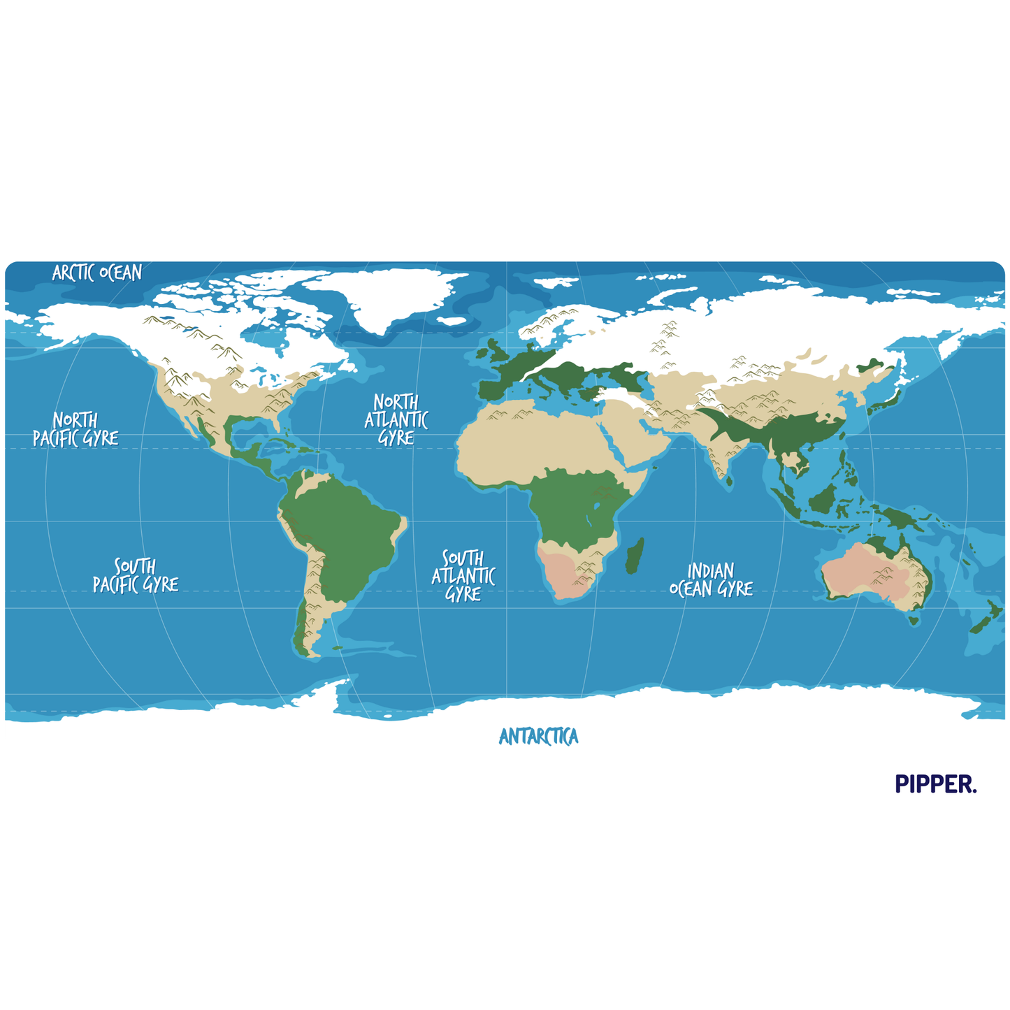 Self-Adhesive Textile Painting – Kids' World Map