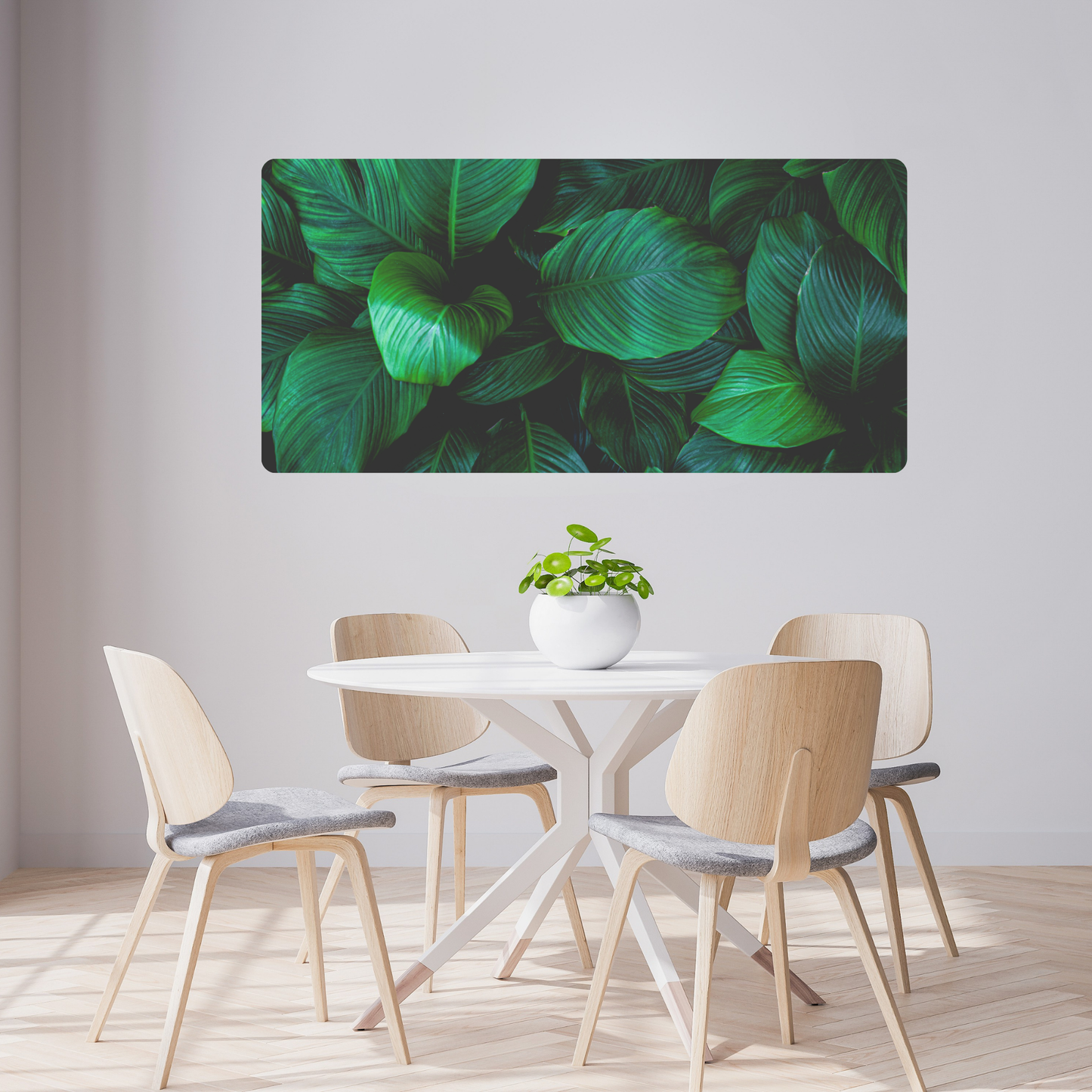 Self-Adhesive Textile Painting – Leaves
