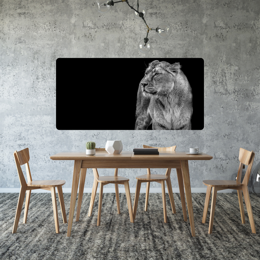 Self-Adhesive Textile Painting – Lioness