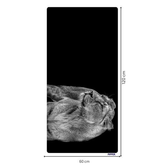 Self-Adhesive Textile Painting – Lioness