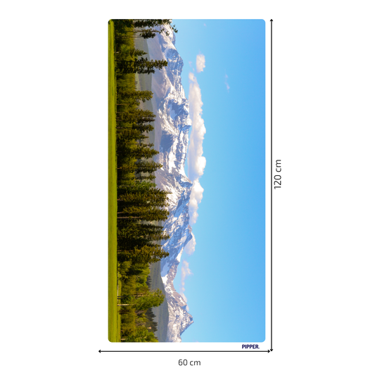 Self-Adhesive Textile Painting – Snowy Mountains