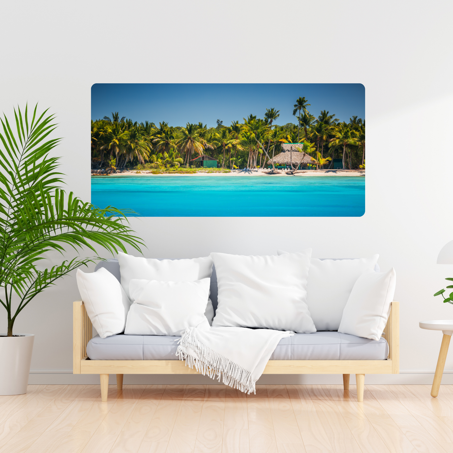 Self-Adhesive Textile Painting – Tropical Paradise