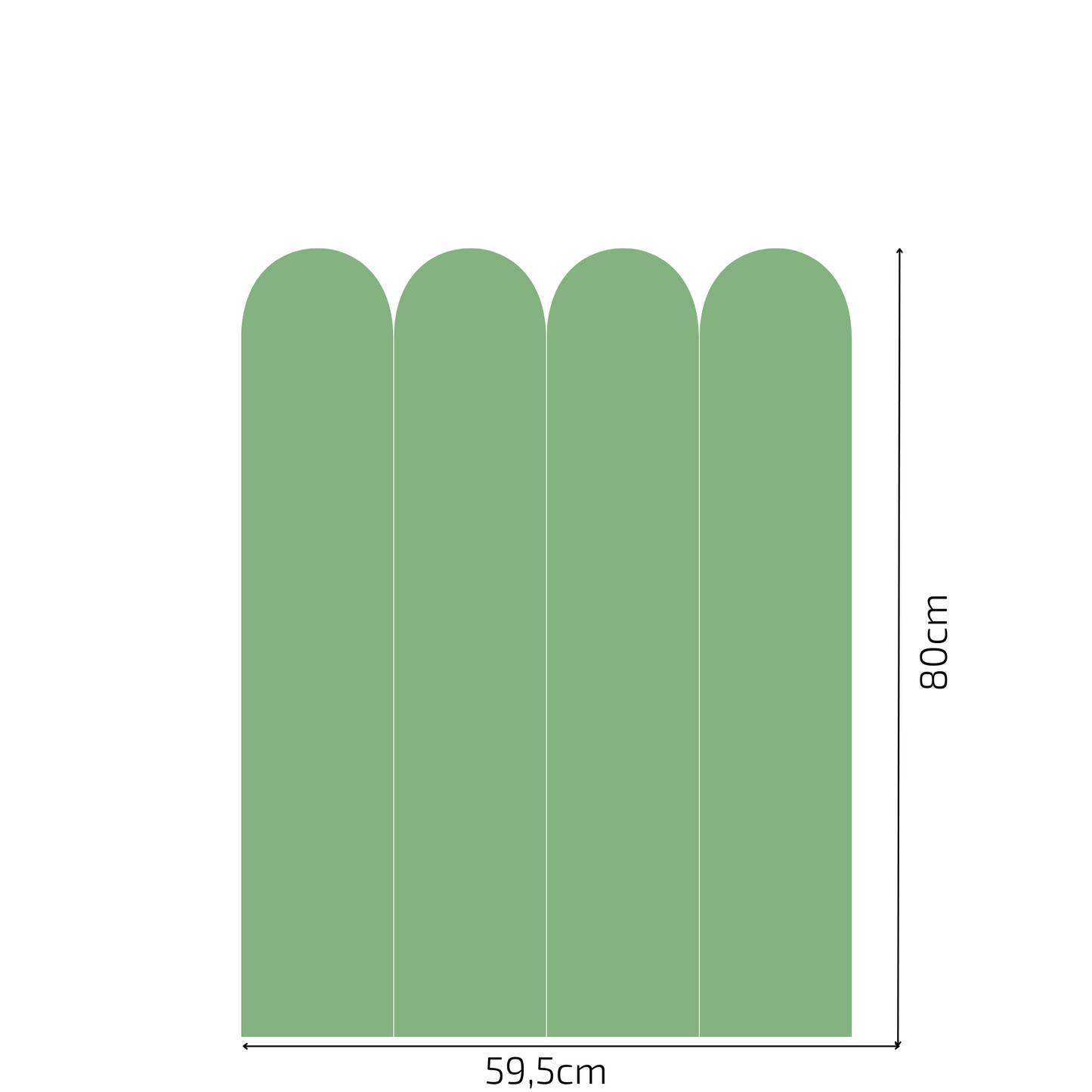 Self-Adhesive Textile Wallpaper – Arch – Bottle Green Shades