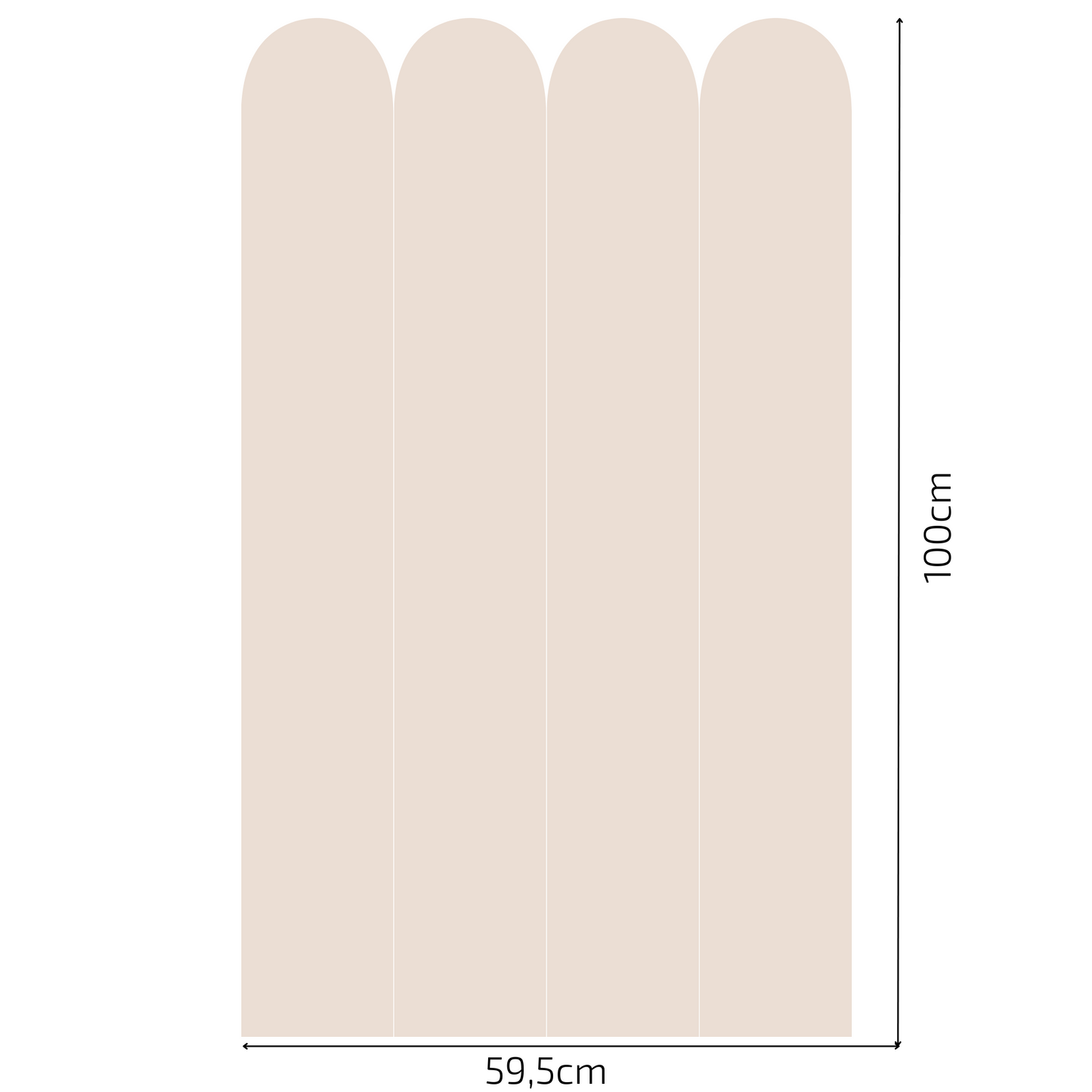 Self-Adhesive Textile Wallpaper – Arch – Brown Shades