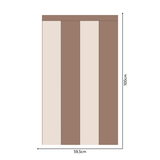 Self-Adhesive Textile Wallpaper – Rectangle – Brown Shades