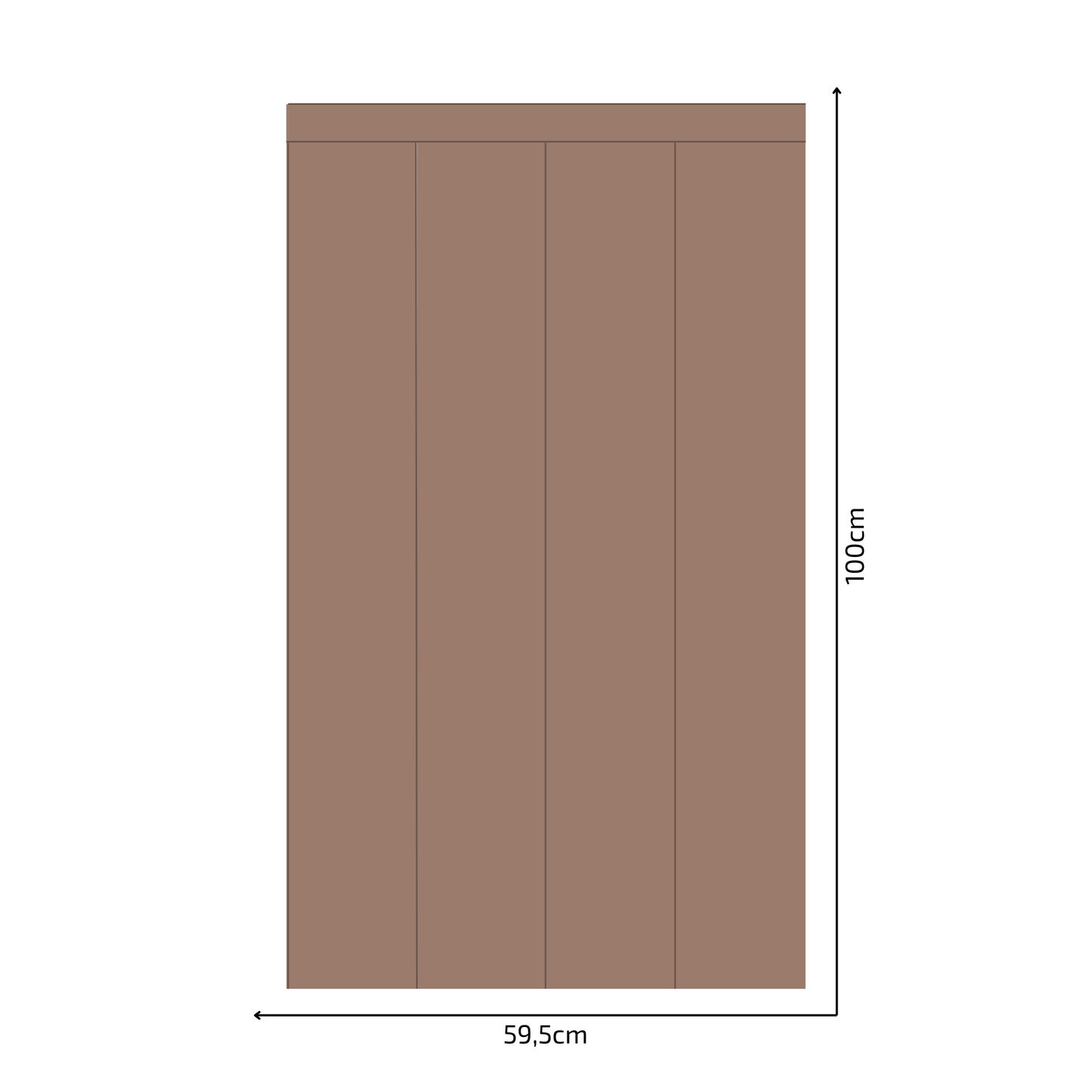 Self-Adhesive Textile Wallpaper – Rectangle – Brown Shades