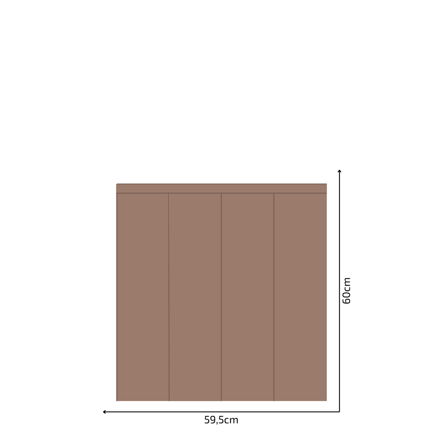 Self-Adhesive Textile Wallpaper – Rectangle – Brown Shades