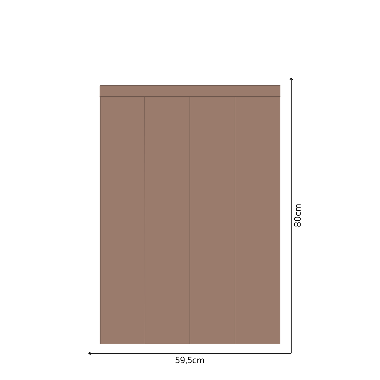 Self-Adhesive Textile Wallpaper – Rectangle – Brown Shades