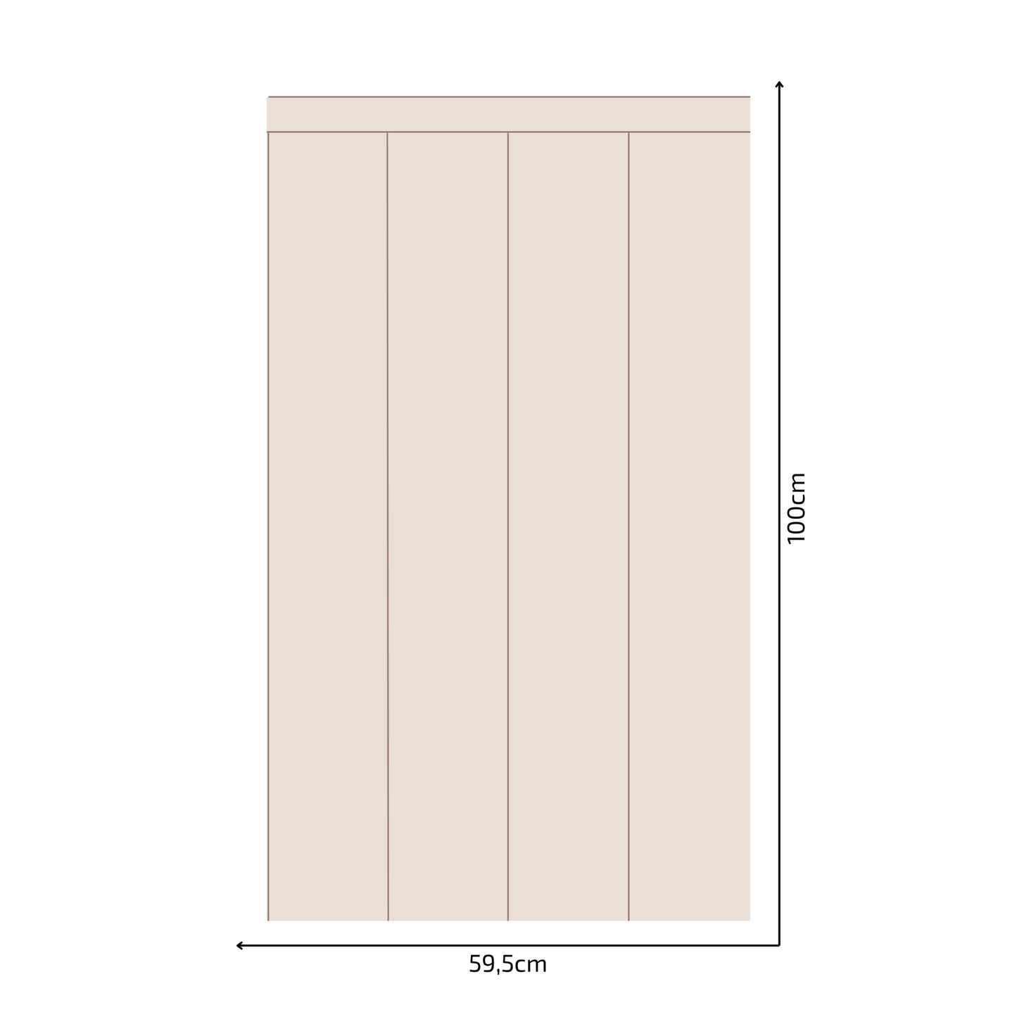 Self-Adhesive Textile Wallpaper – Rectangle – Brown Shades