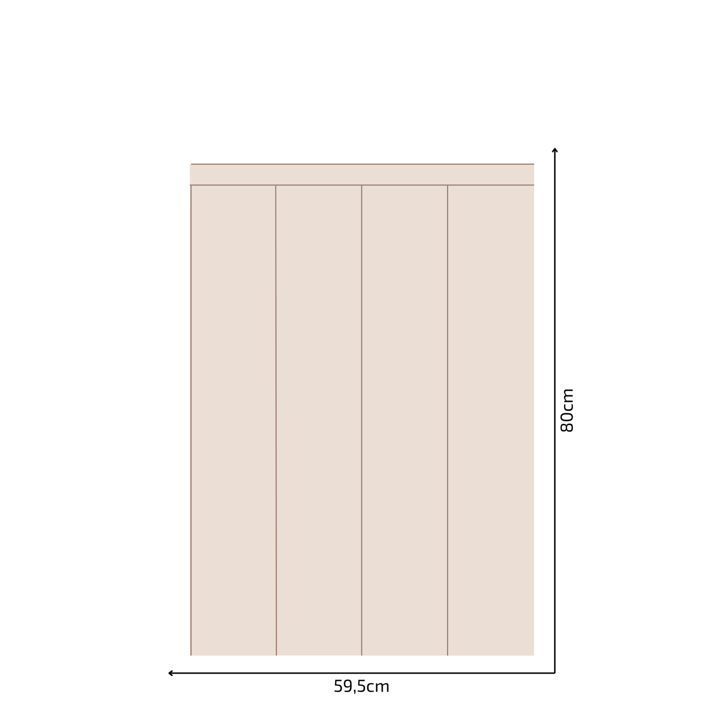 Self-Adhesive Textile Wallpaper – Rectangle – Brown Shades