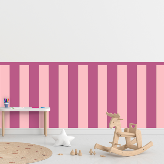 Self-Adhesive Textile Wallpaper – Rectangle – Candy Pink Shades