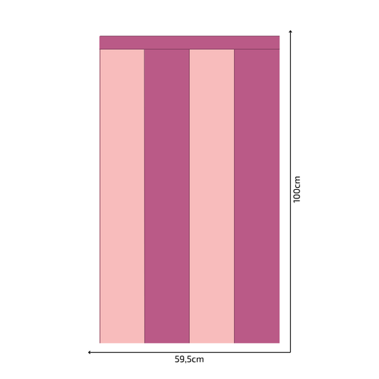 Self-Adhesive Textile Wallpaper – Rectangle – Candy Pink Shades