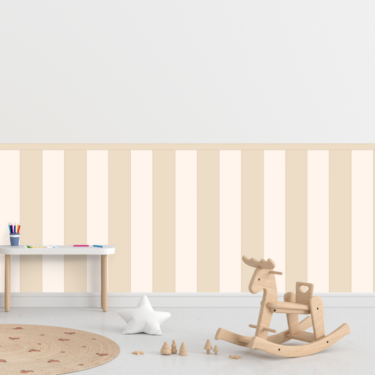 Self-Adhesive Textile Wallpaper – Rectangle – Cream Shades