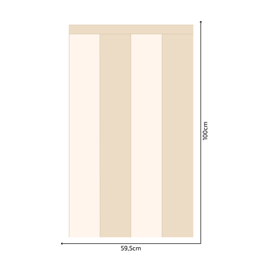 Self-Adhesive Textile Wallpaper – Rectangle – Cream Shades