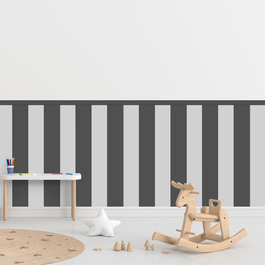 Self-Adhesive Textile Wallpaper – Rectangle – Gray Shades