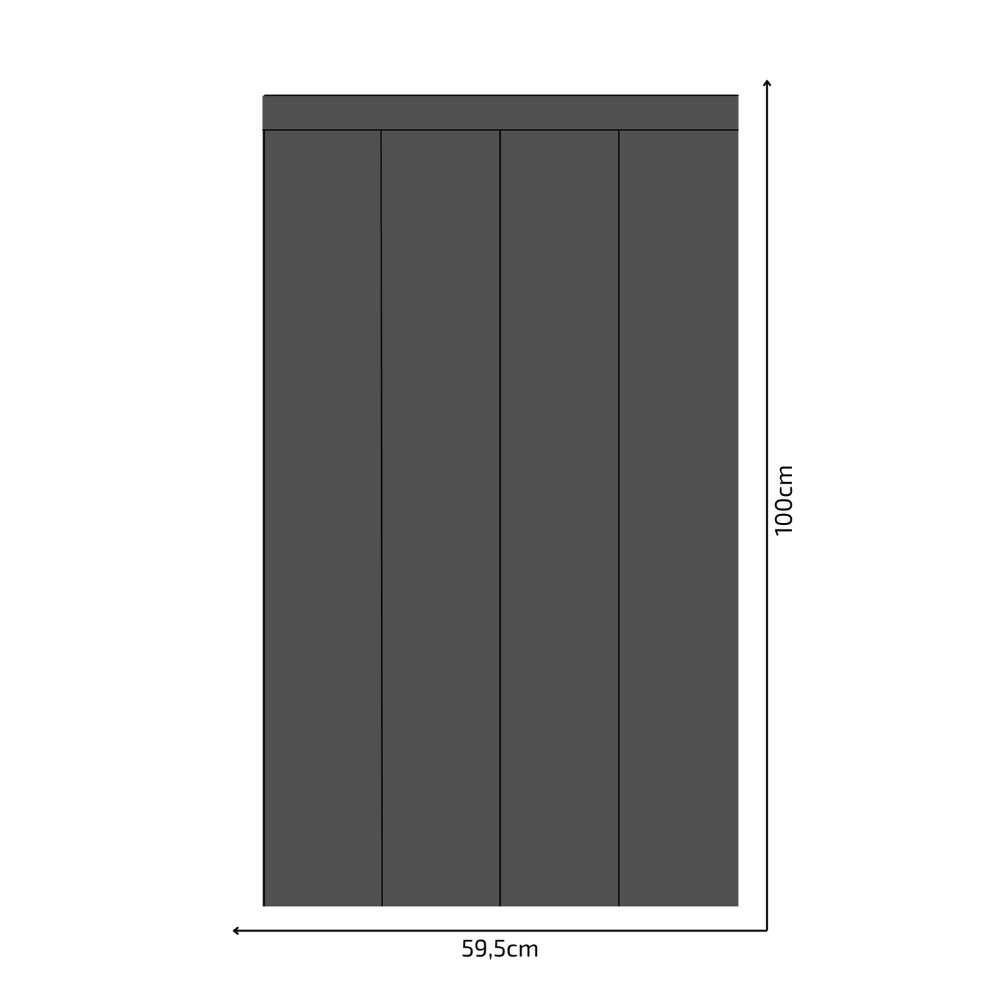 Self-Adhesive Textile Wallpaper – Rectangle – Gray Shades