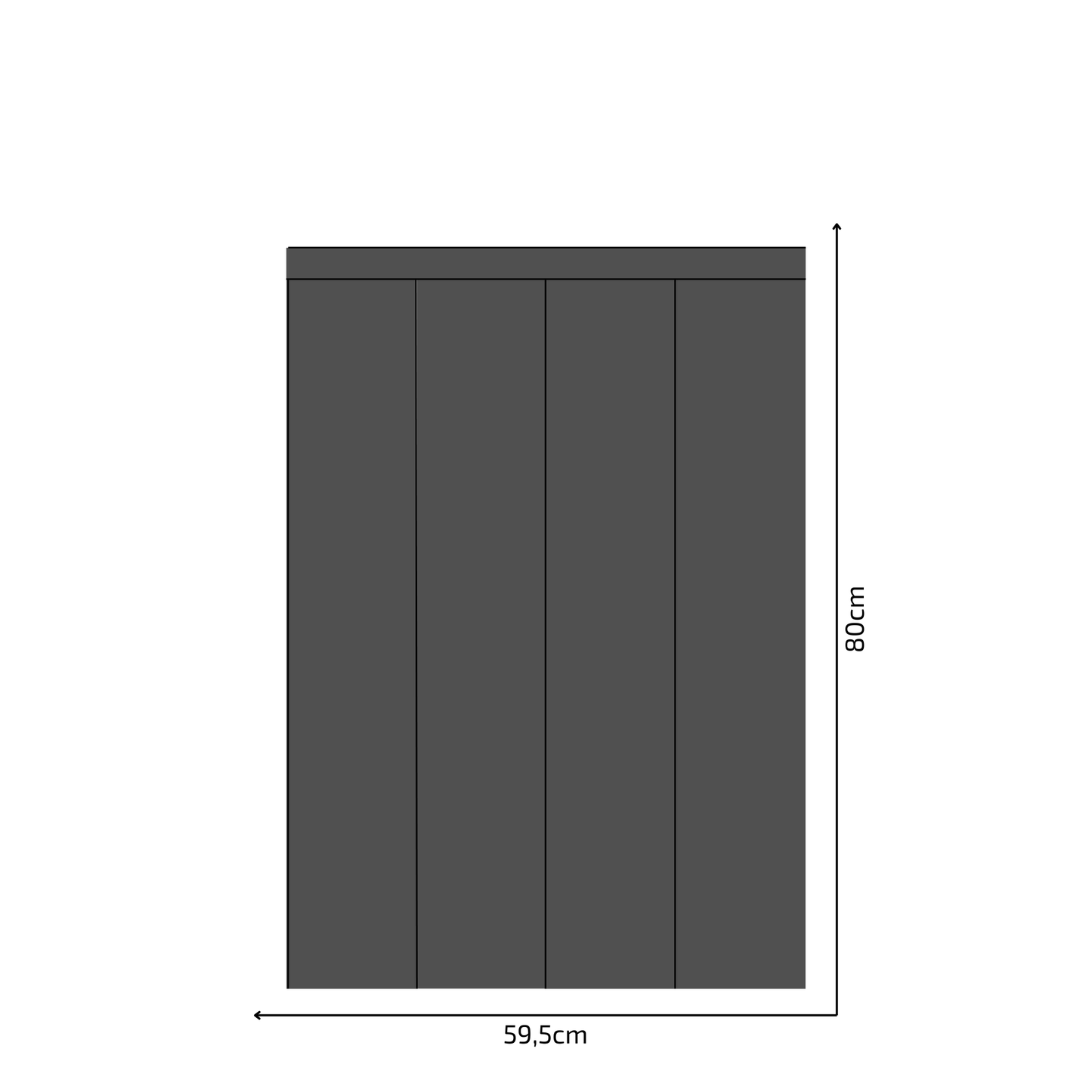 Self-Adhesive Textile Wallpaper – Rectangle – Gray Shades