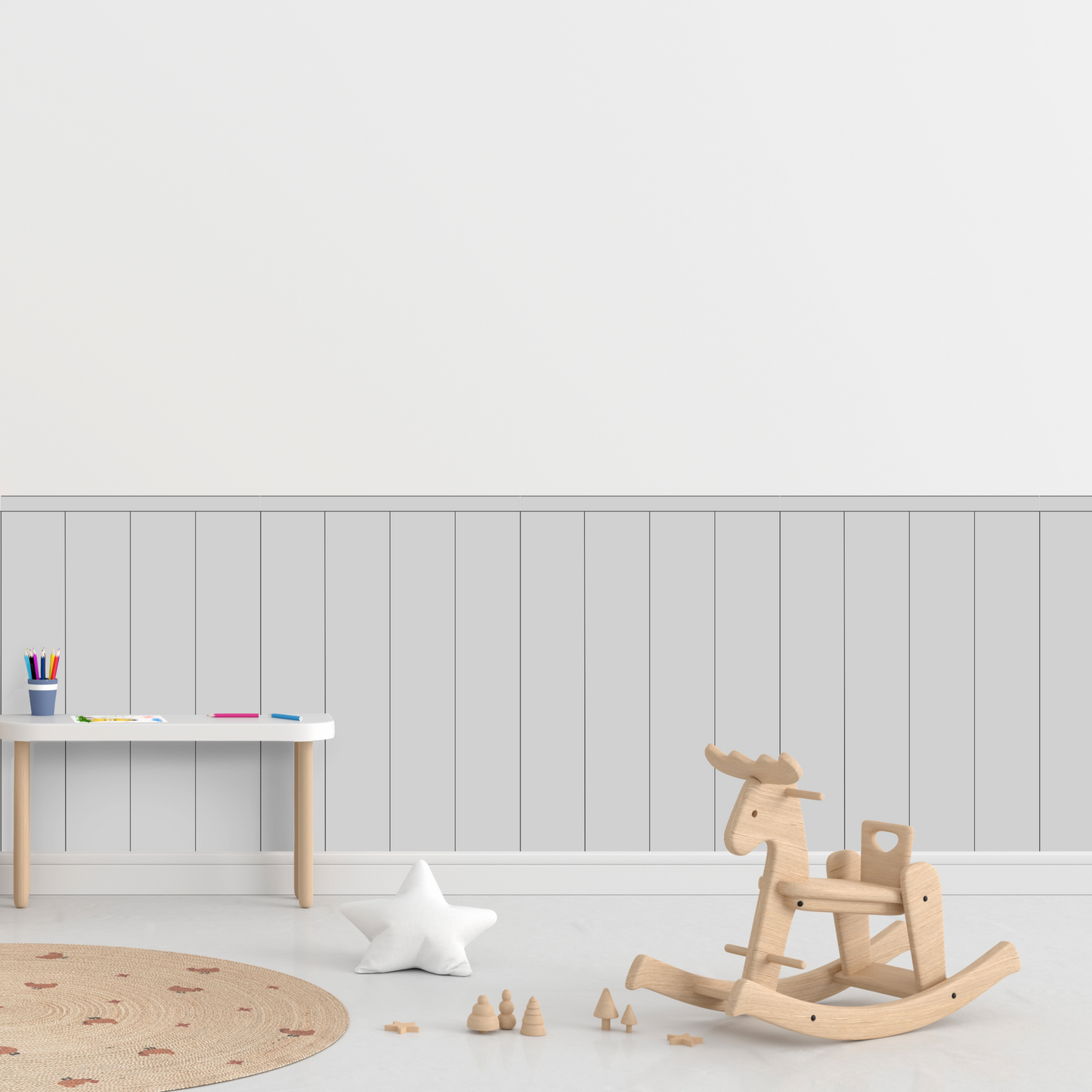 Self-Adhesive Textile Wallpaper – Rectangle – Gray Shades