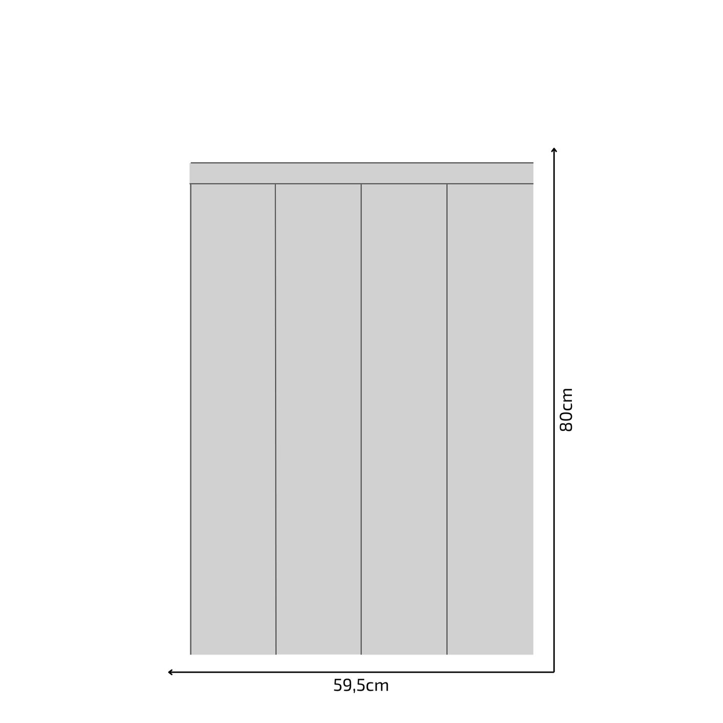 Self-Adhesive Textile Wallpaper – Rectangle – Gray Shades