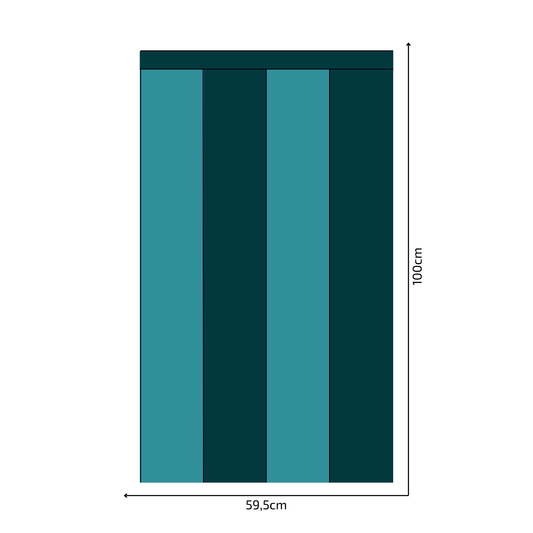 Self-Adhesive Textile Wallpaper – Rectangle – Green-blue Shades