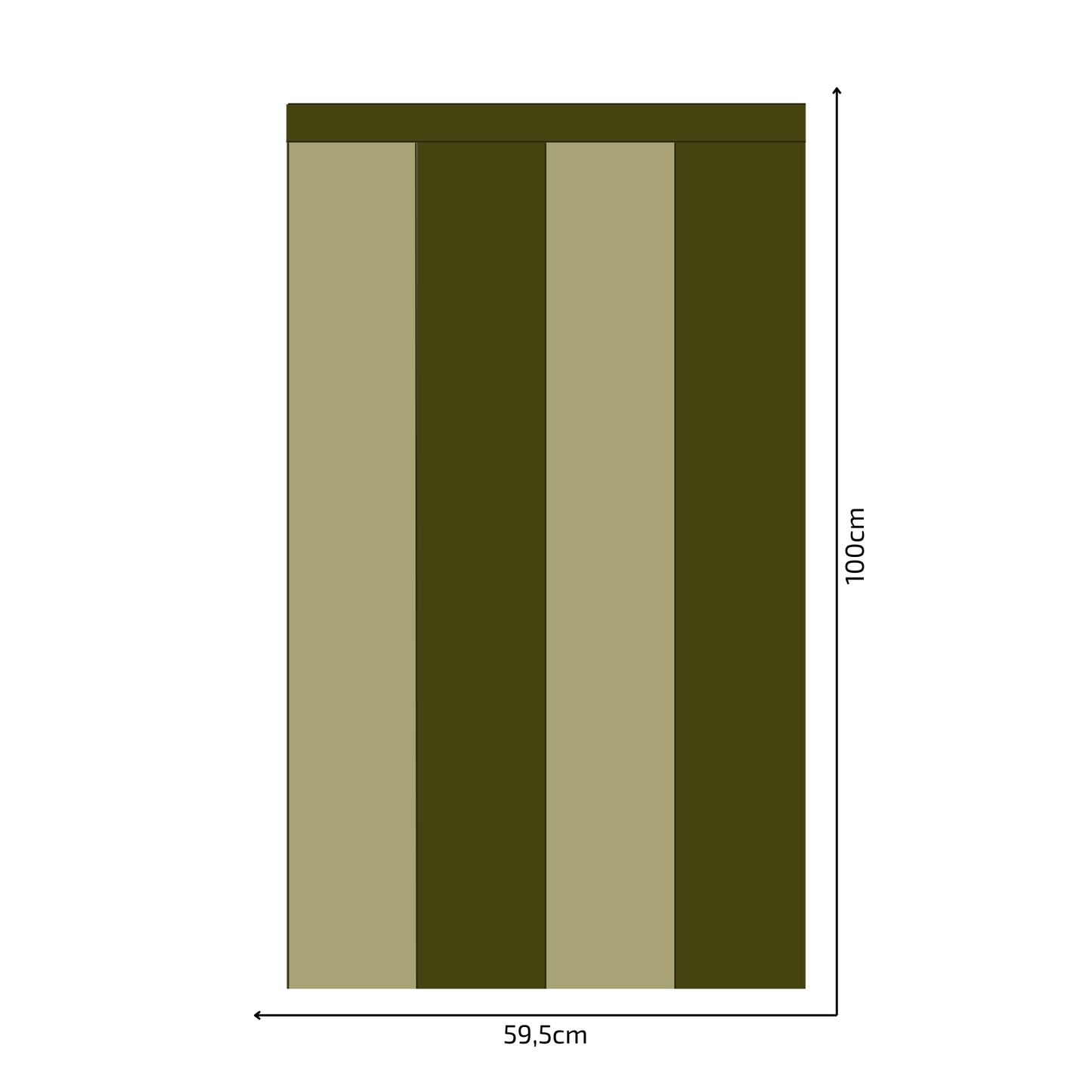 Self-Adhesive Textile Wallpaper – Rectangle – Khaki Shades