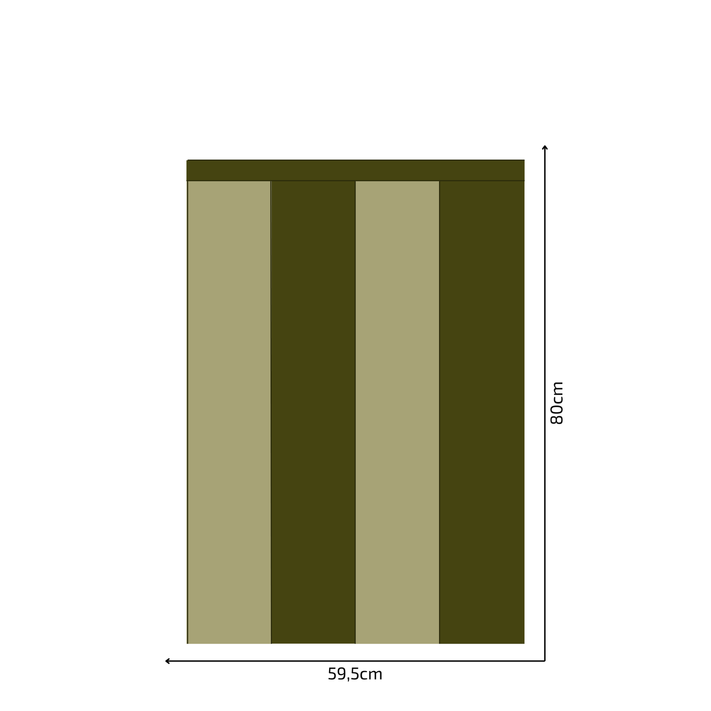 Self-Adhesive Textile Wallpaper – Rectangle – Khaki Shades