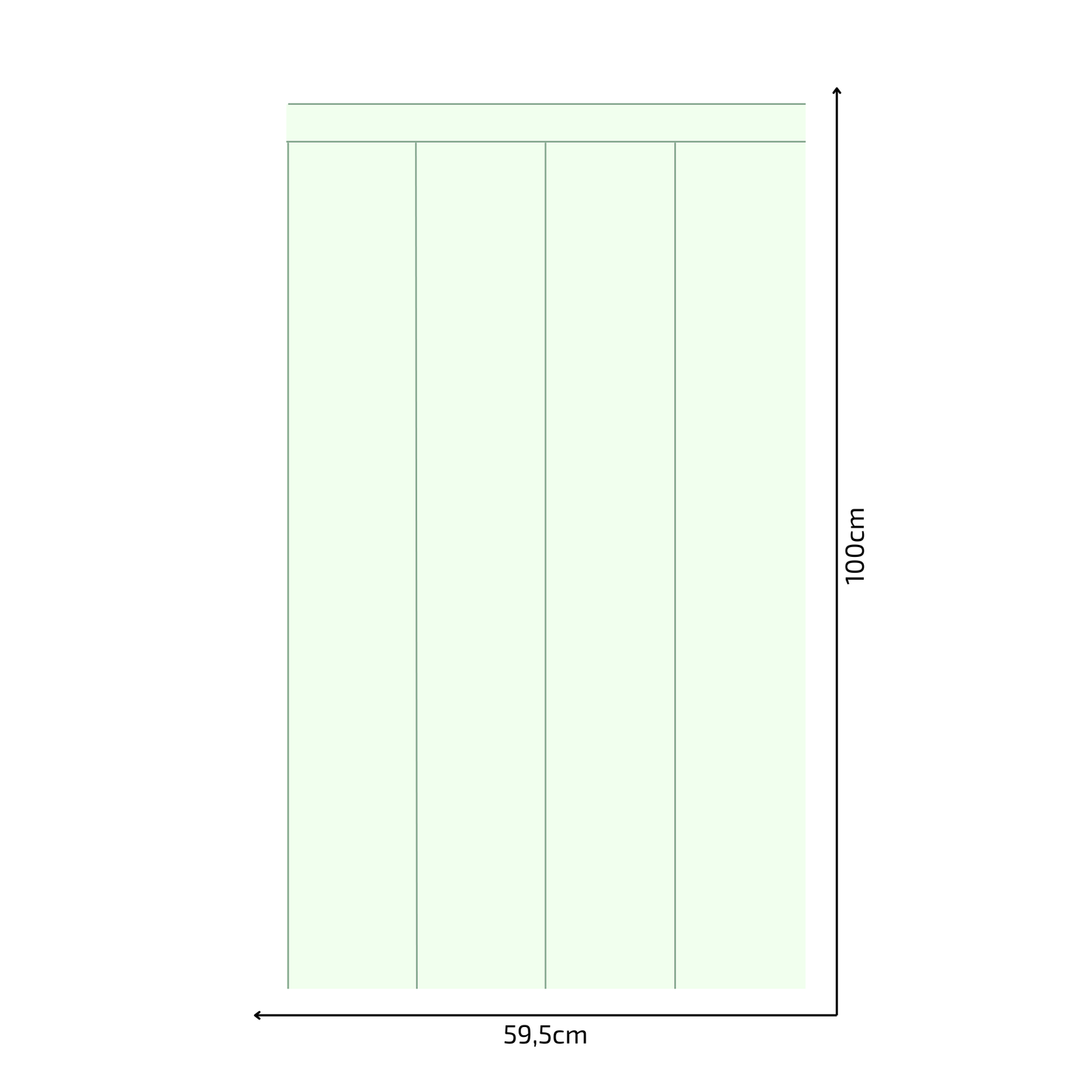 Self-Adhesive Textile Wallpaper – Rectangle – Mint Shades
