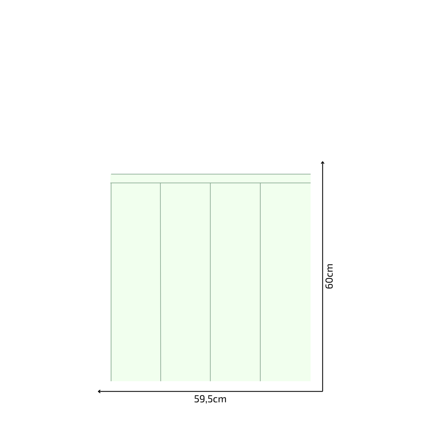 Self-Adhesive Textile Wallpaper – Rectangle – Mint Shades