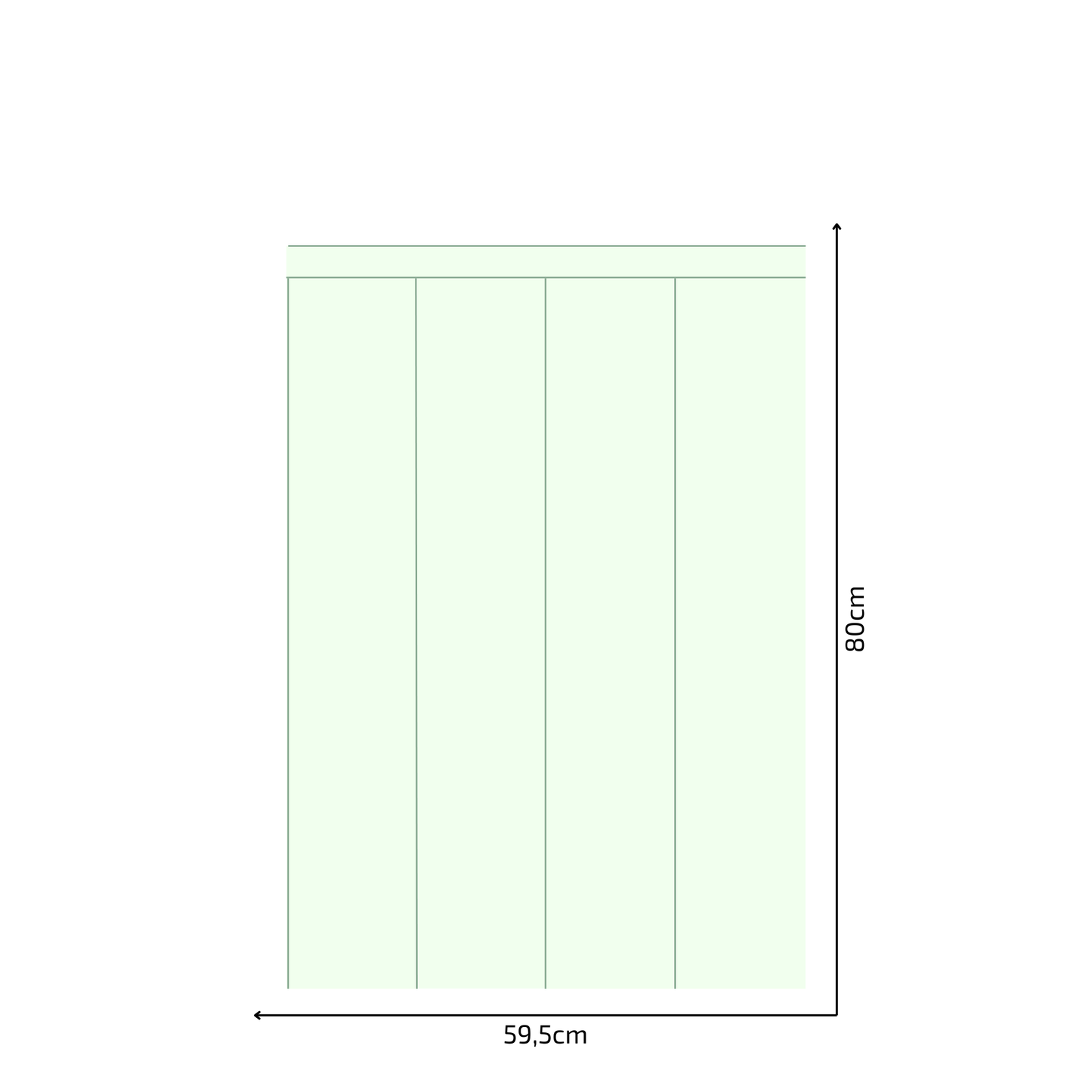 Self-Adhesive Textile Wallpaper – Rectangle – Mint Shades